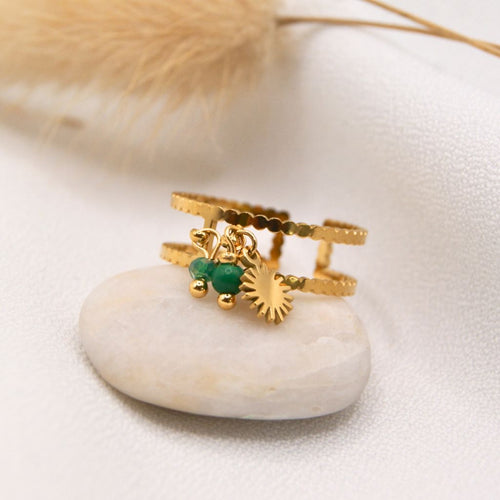 Bague CELESTE - Malachite