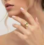 Bague CELESTE - Malachite