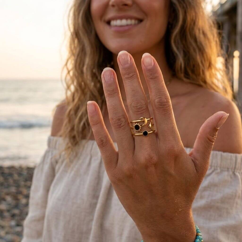 Bague LUNA Noire
