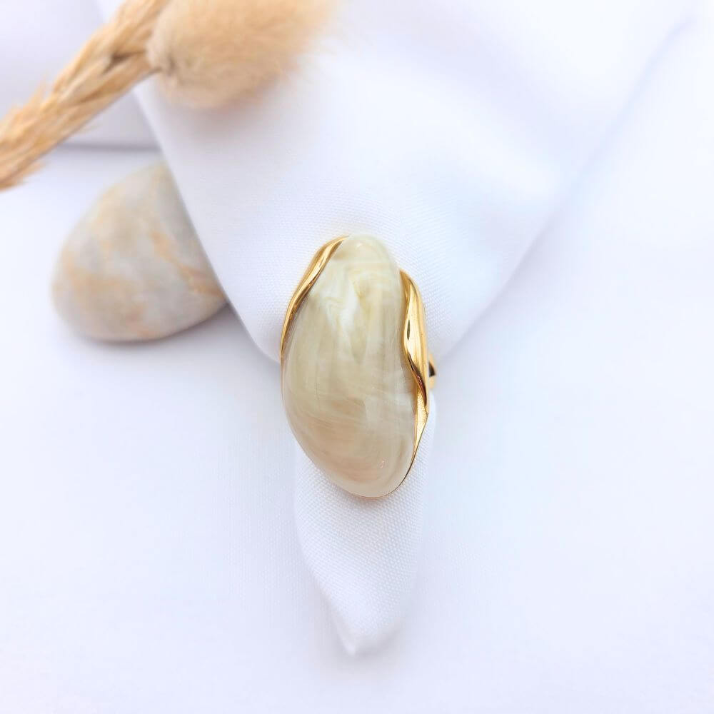 Bague Maddie Beige