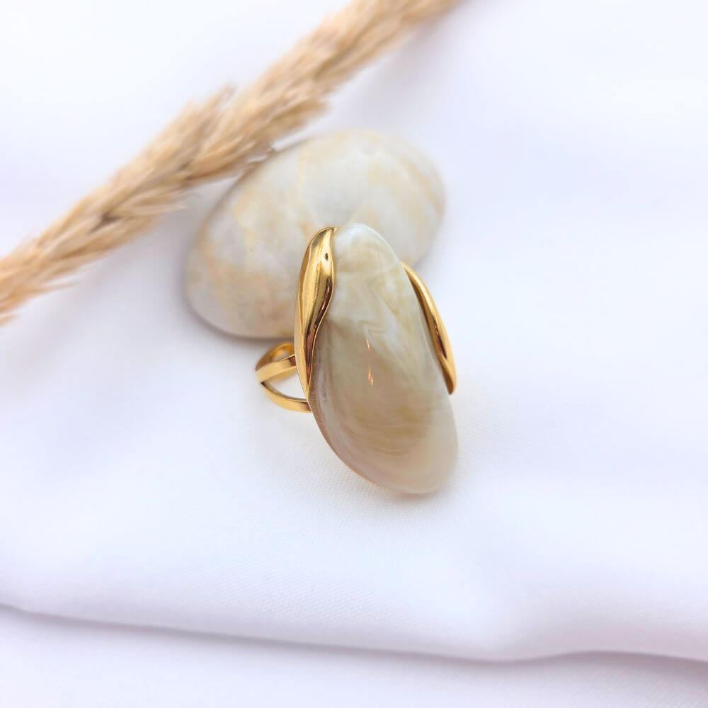 Bague Maddie Beige