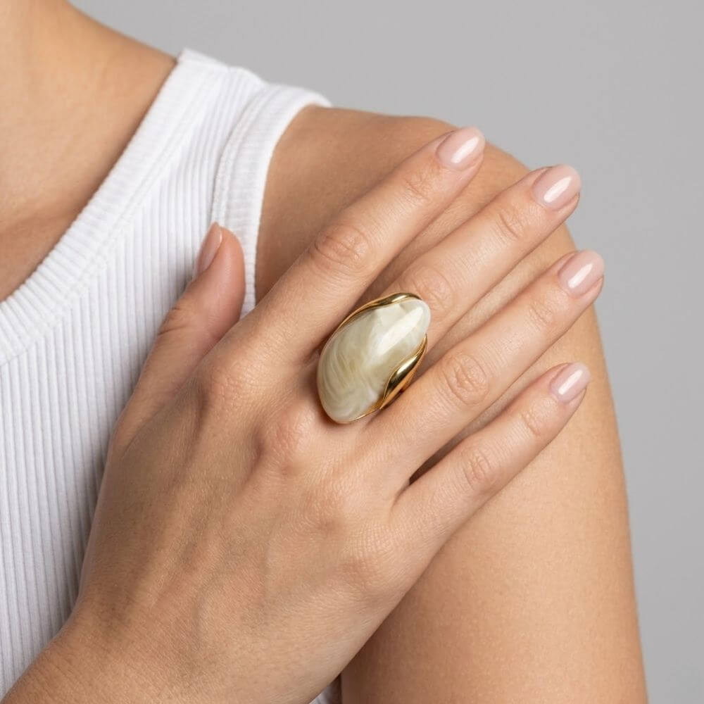 Bague Maddie Beige