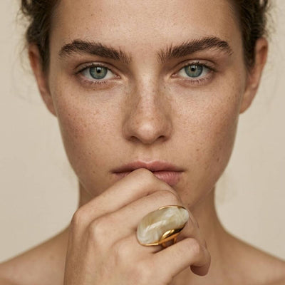 Bague Maddie Beige