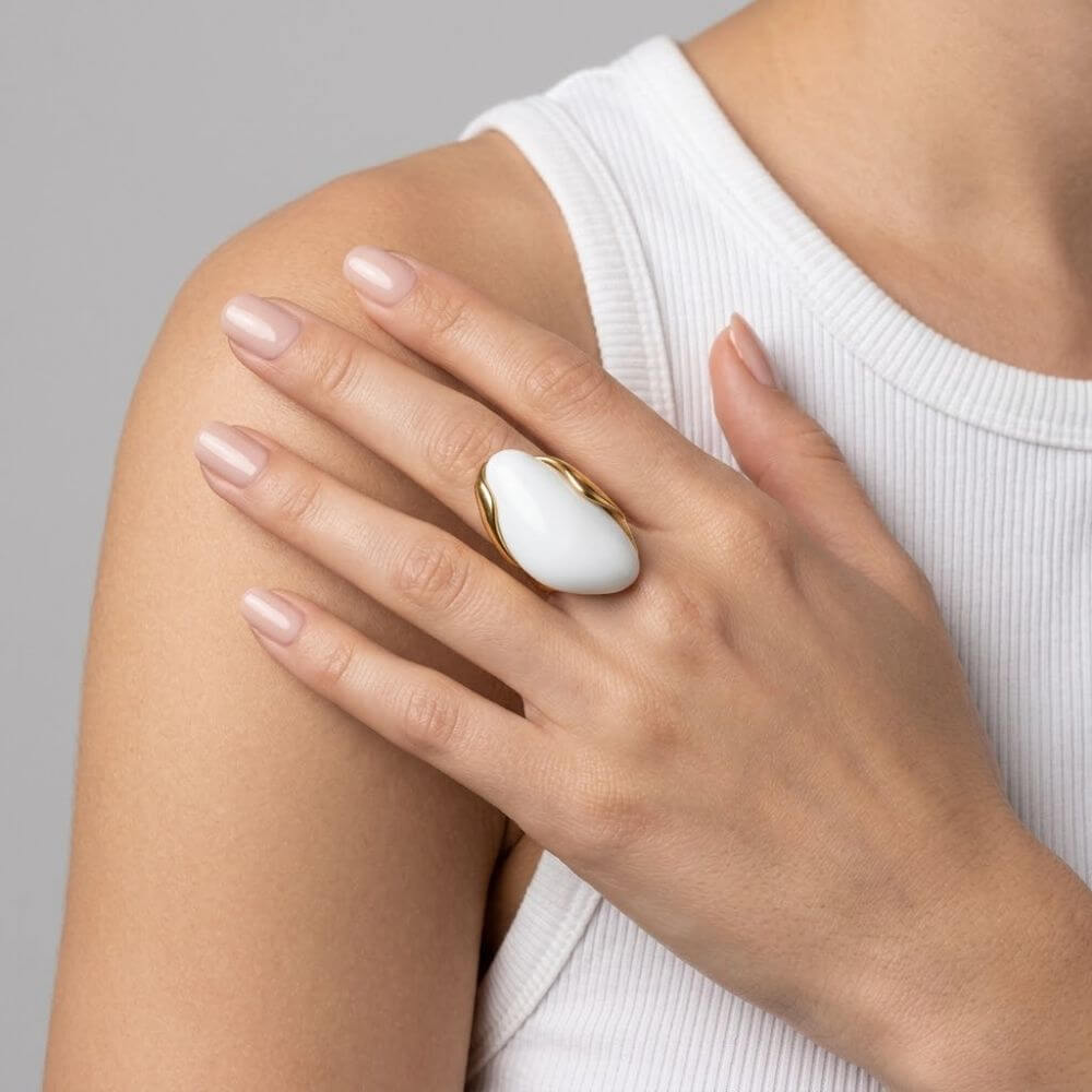 Bague Maddie Blanche