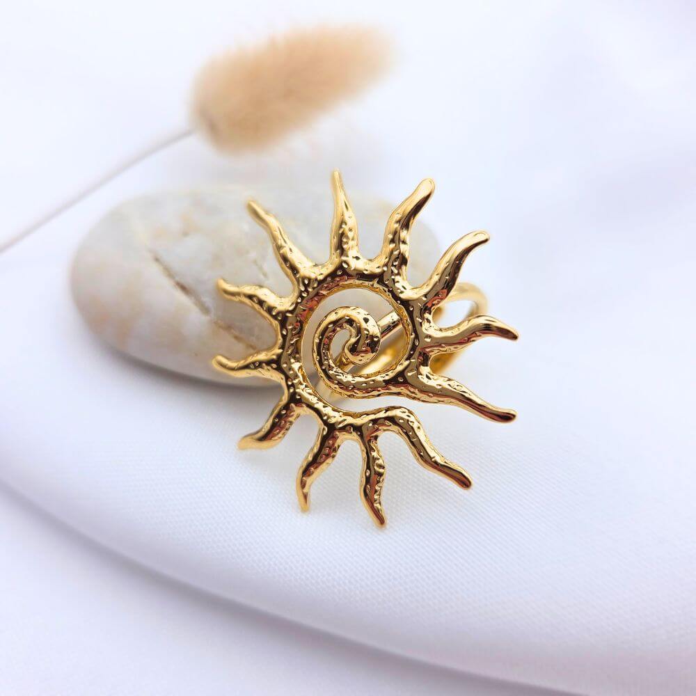 Bague Mimosa Dorée