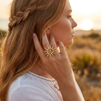 Bague Mimosa Dorée