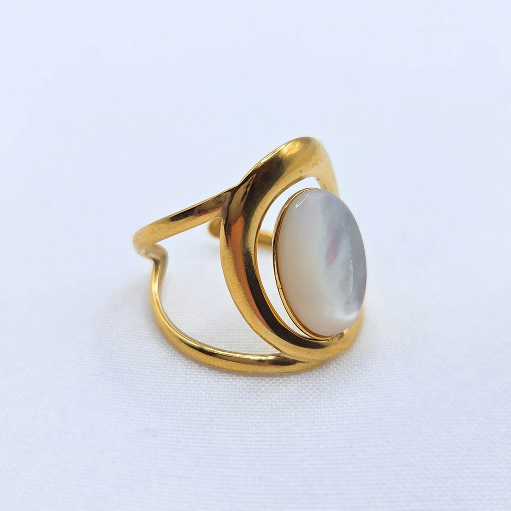 Bague Stella Jade Blanche