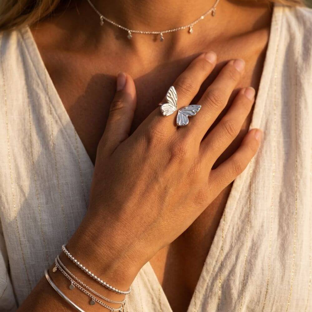 Bague Mariposa Argentée