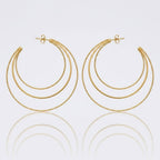 Boucles d'Oreilles ORIANA Dorées