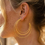 Boucles d'Oreilles ORIANA Dorées
