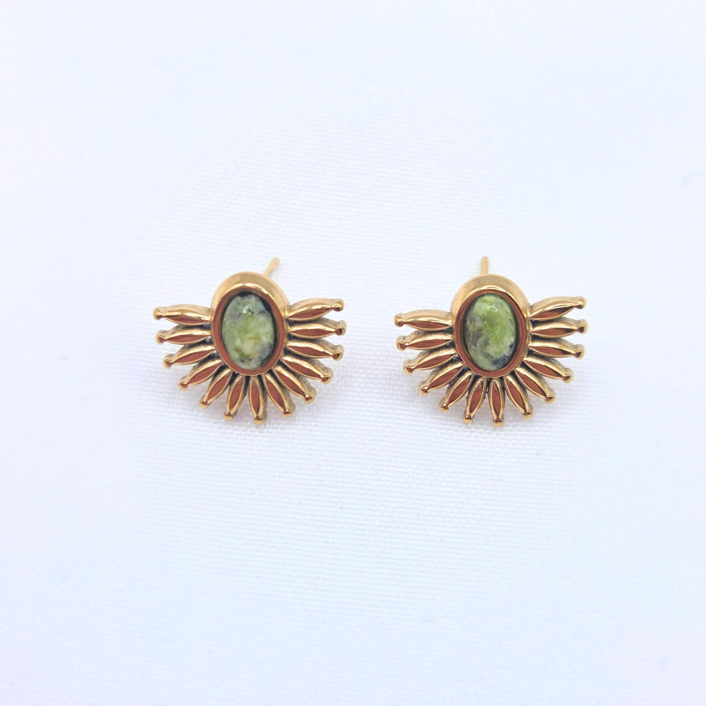 Boucles d'Oreilles AURORA Turquoise Africaine
