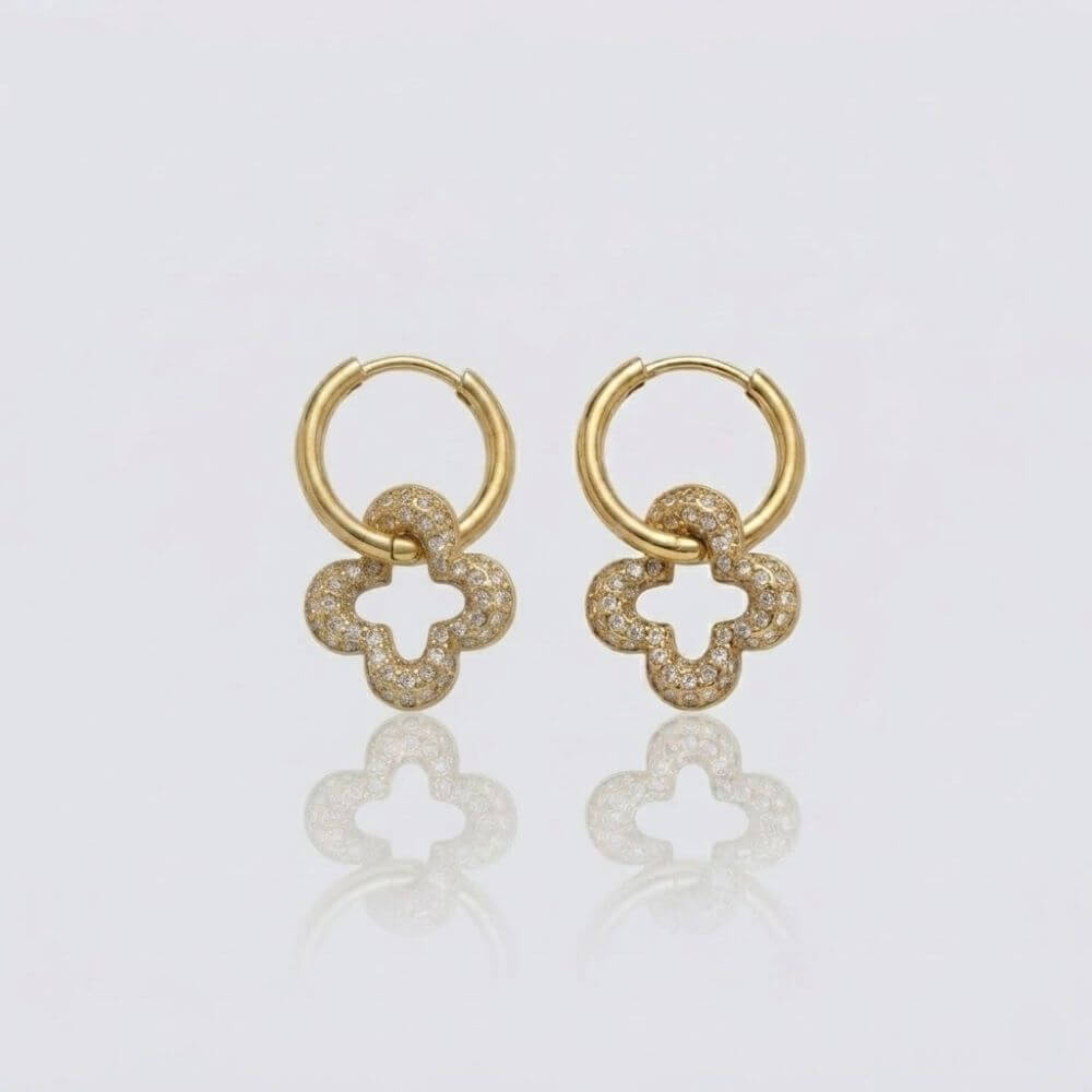 Boucles d'Oreilles FLORINE Dorées