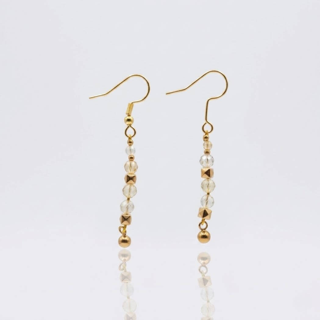 Boucles d'oreilles Giny Citrine
