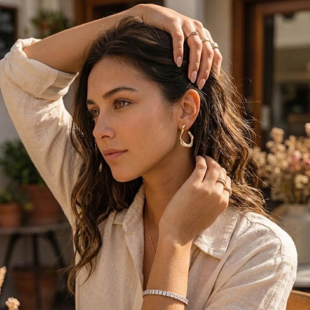 Boucles d'Oreilles LOLA Dorées