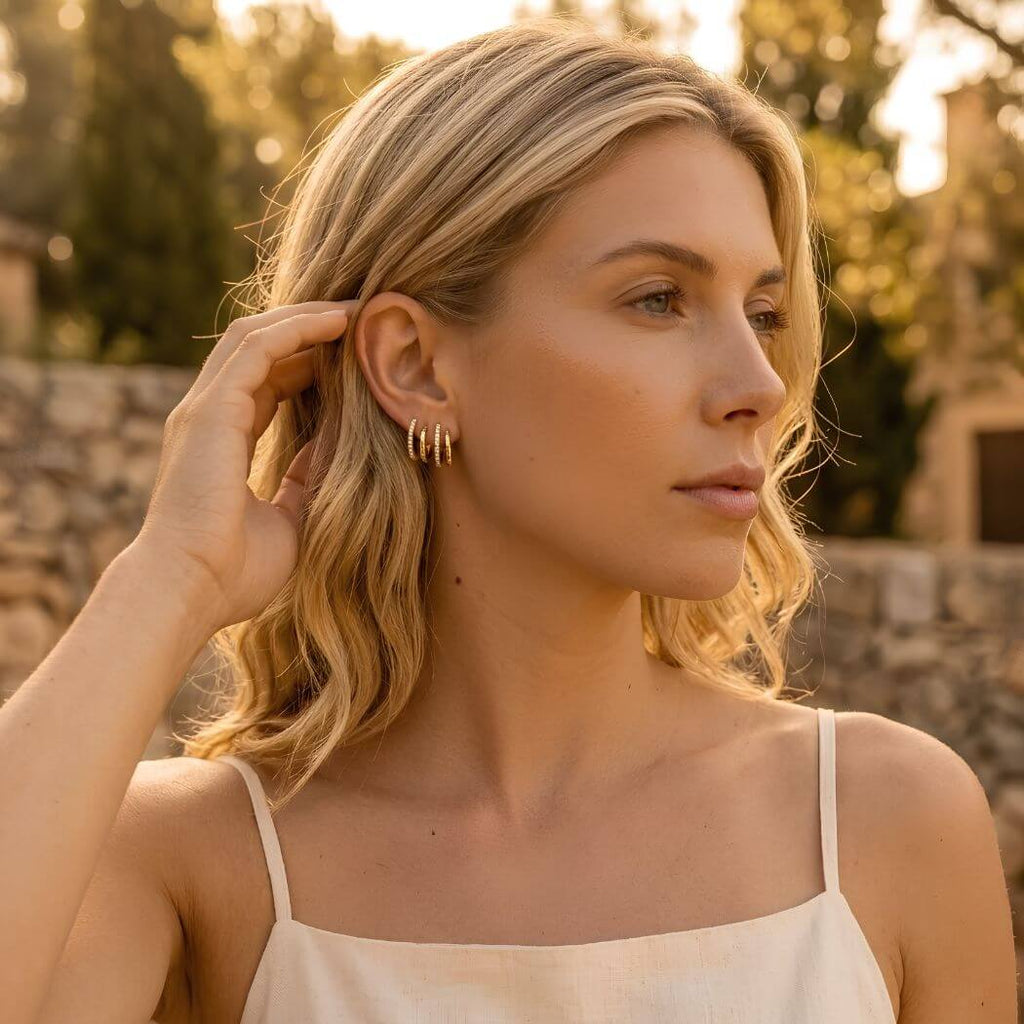 Boucles d'Oreilles RAYA Dorées