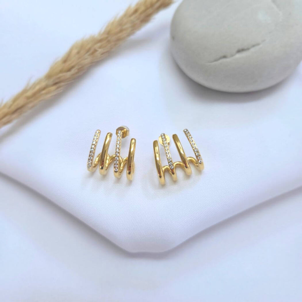 Boucles d'Oreilles RAYA Dorées