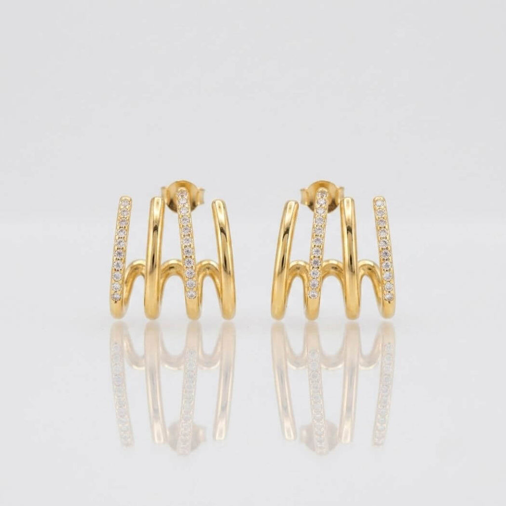 Boucles d'Oreilles RAYA Dorées