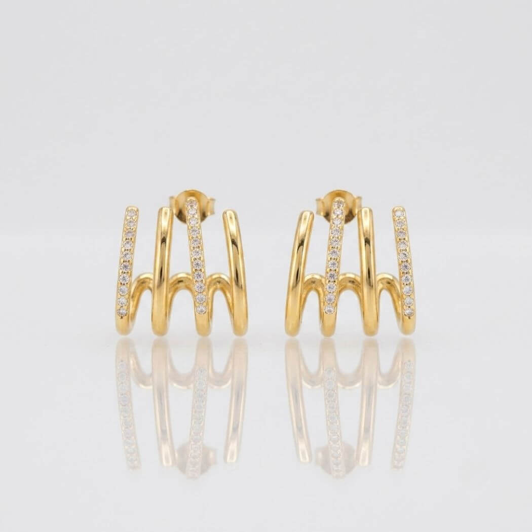 Boucles d'Oreilles RAYA Dorées