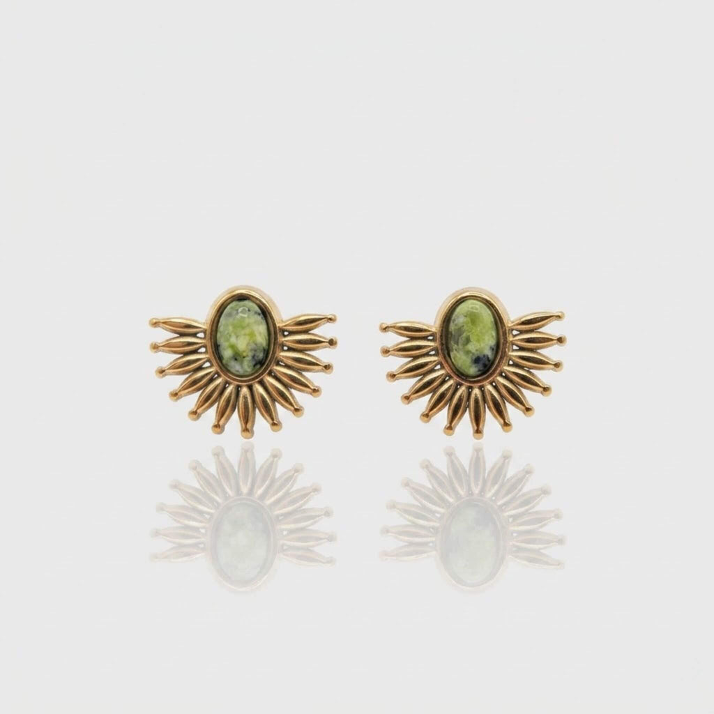 Boucles d'Oreilles AURORA Turquoise Africaine