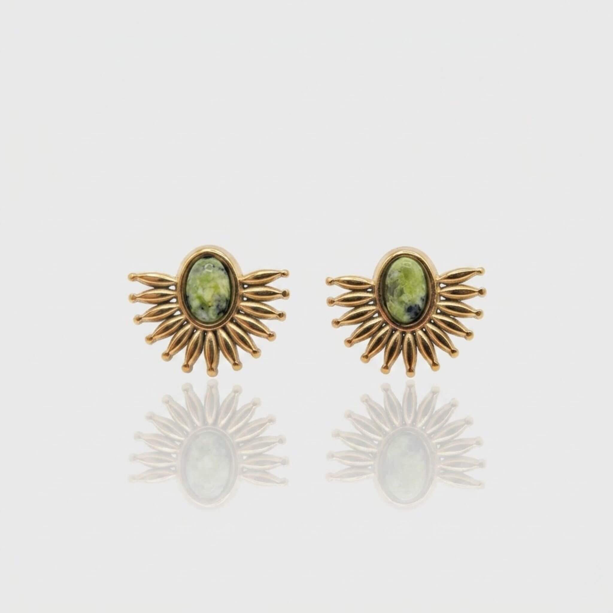 Boucles d'Oreilles AURORA Turquoise Africaine