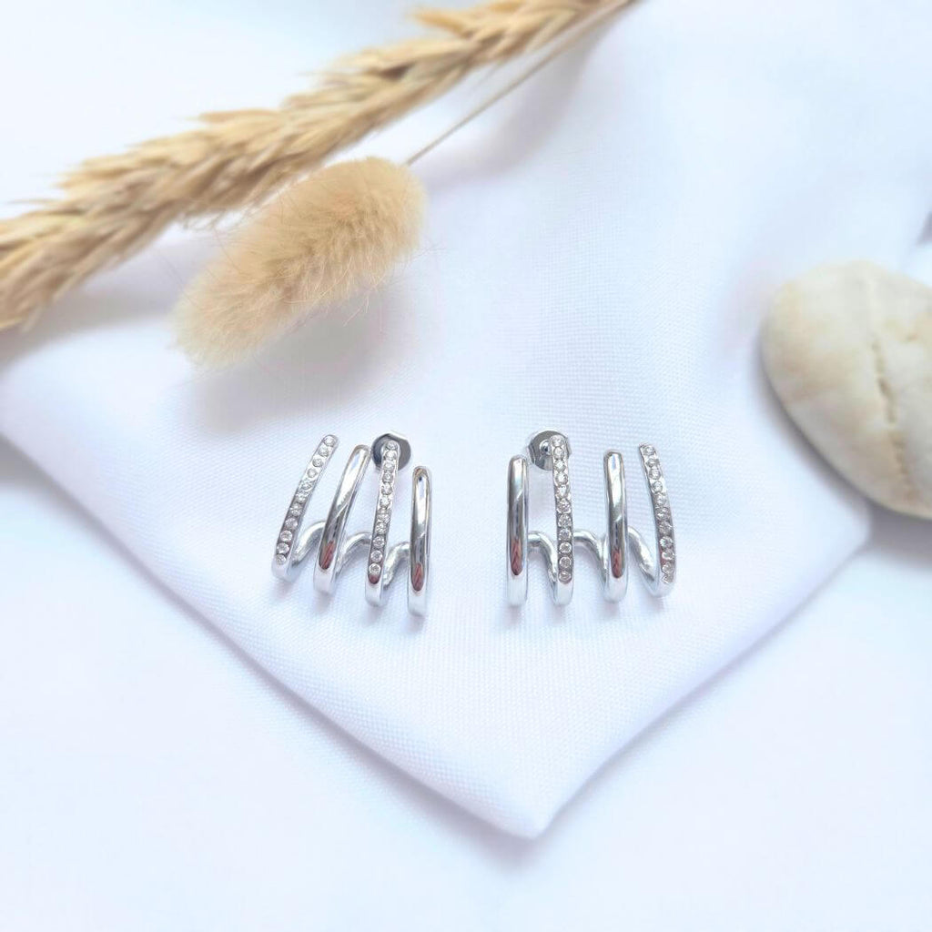 Boucles d'Oreilles RAYA Argentées