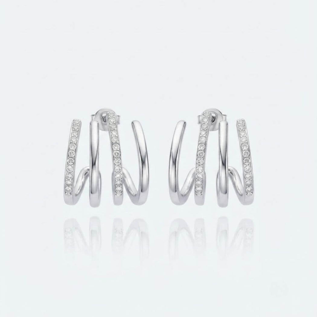 Boucles d'Oreilles RAYA Argentées