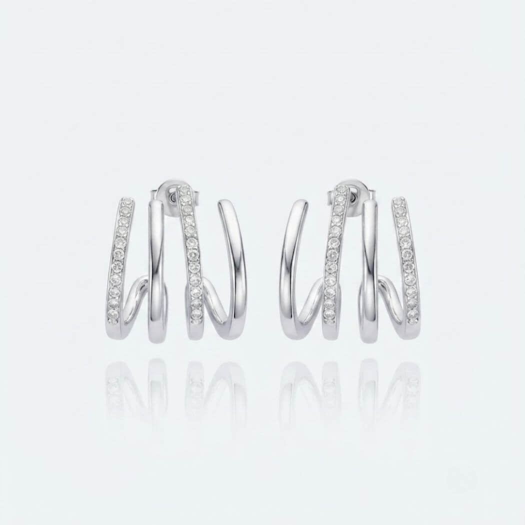 Boucles d'Oreilles RAYA Argentées