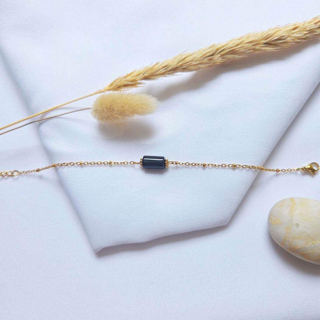 Bracelet PRISMA — Tourmaline Noire