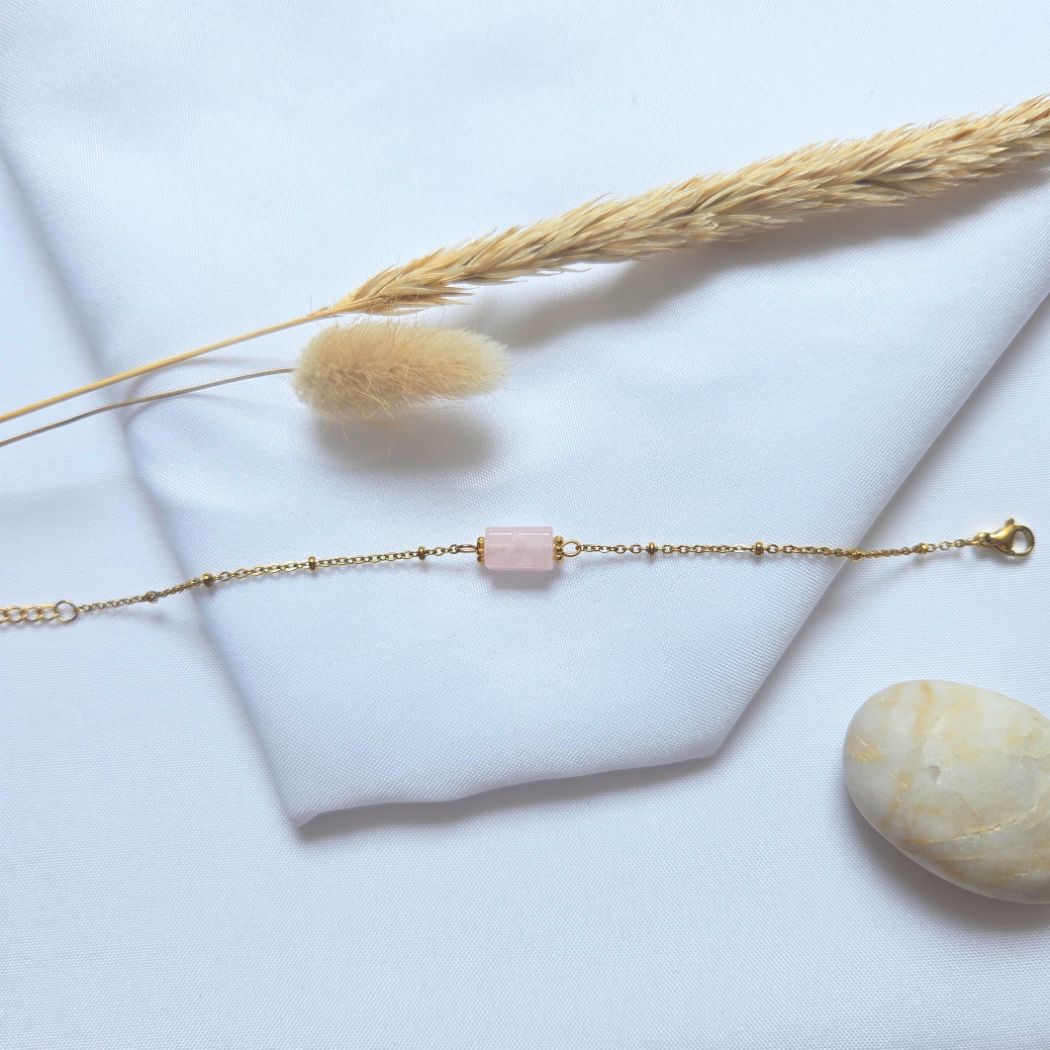 Bracelet PRISMA — Quartz Rose