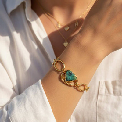 Bracelet Sélène - Turquoise Africaine