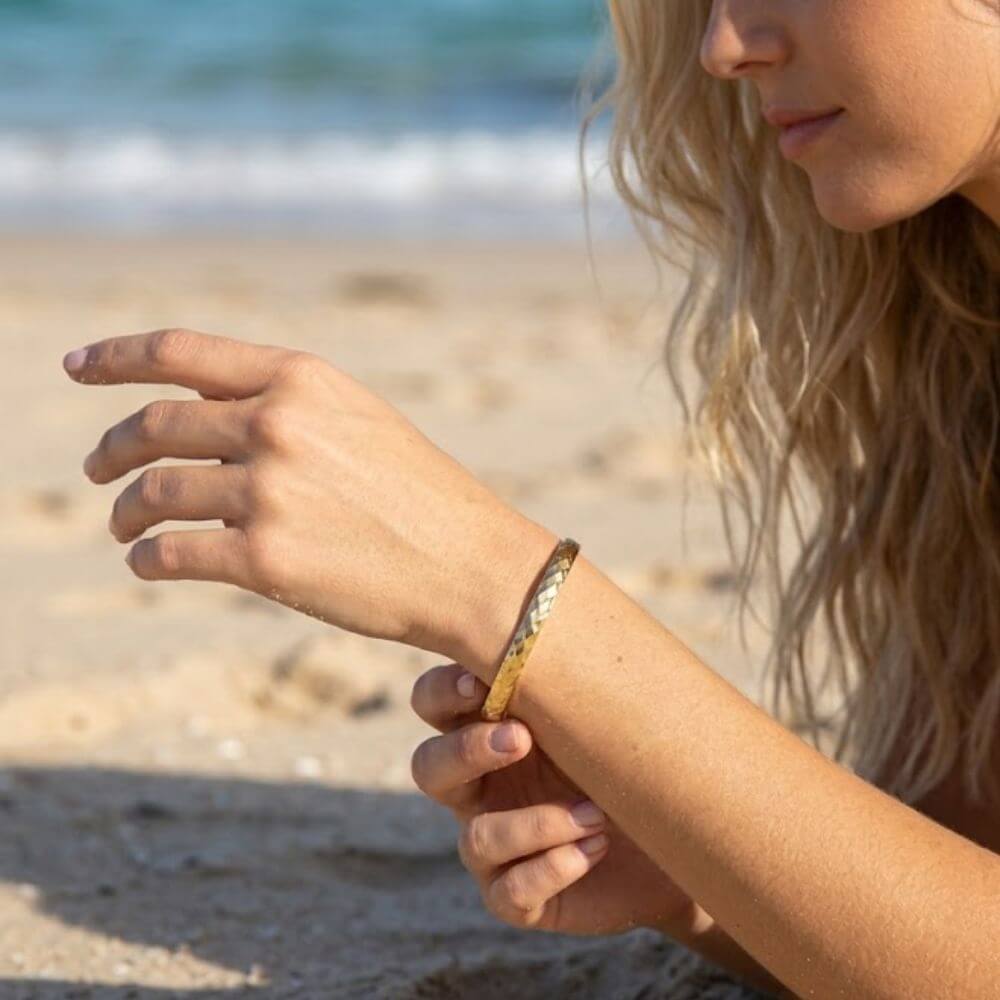 Bracelets jonc Sora doré