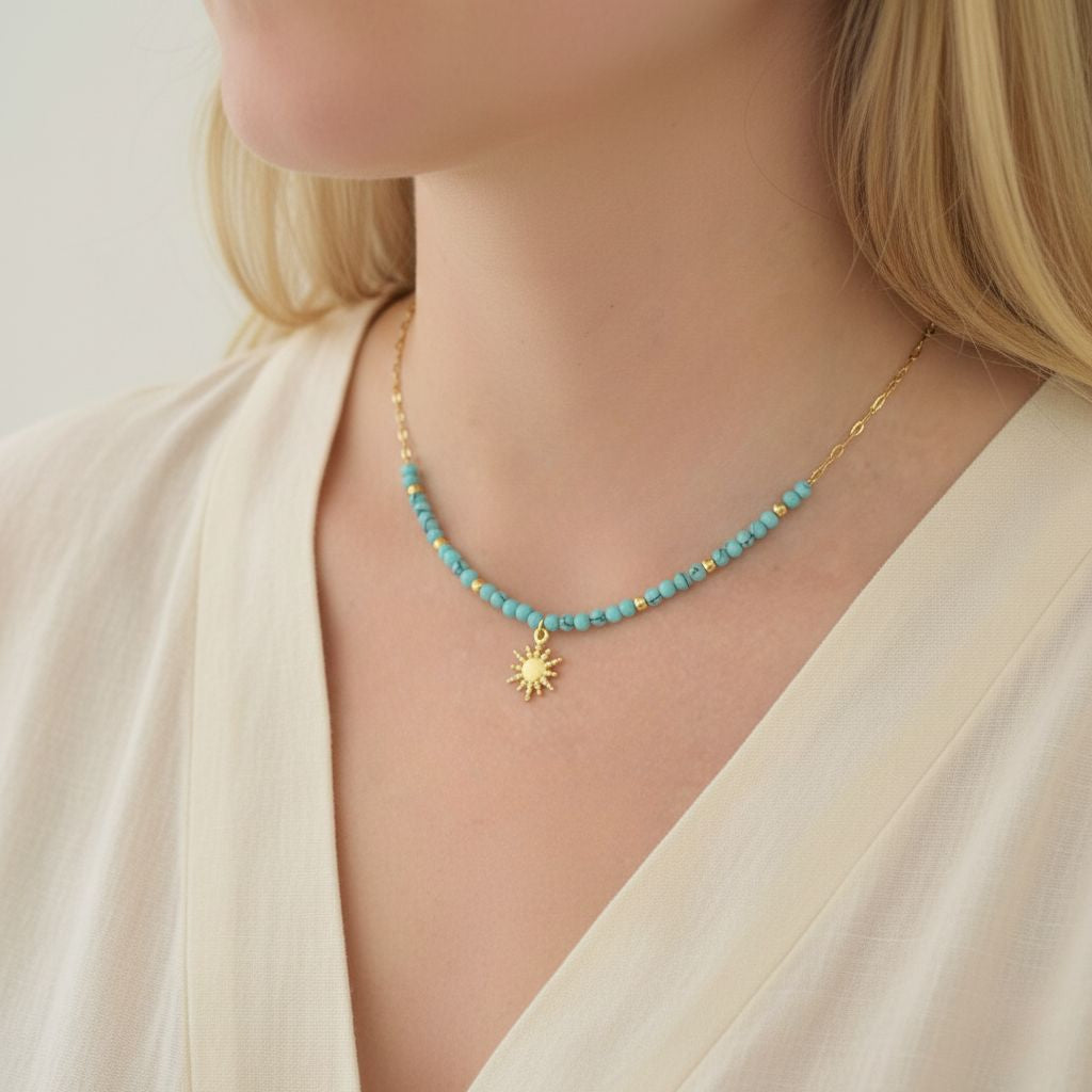 Collier AUBE - Turquoise