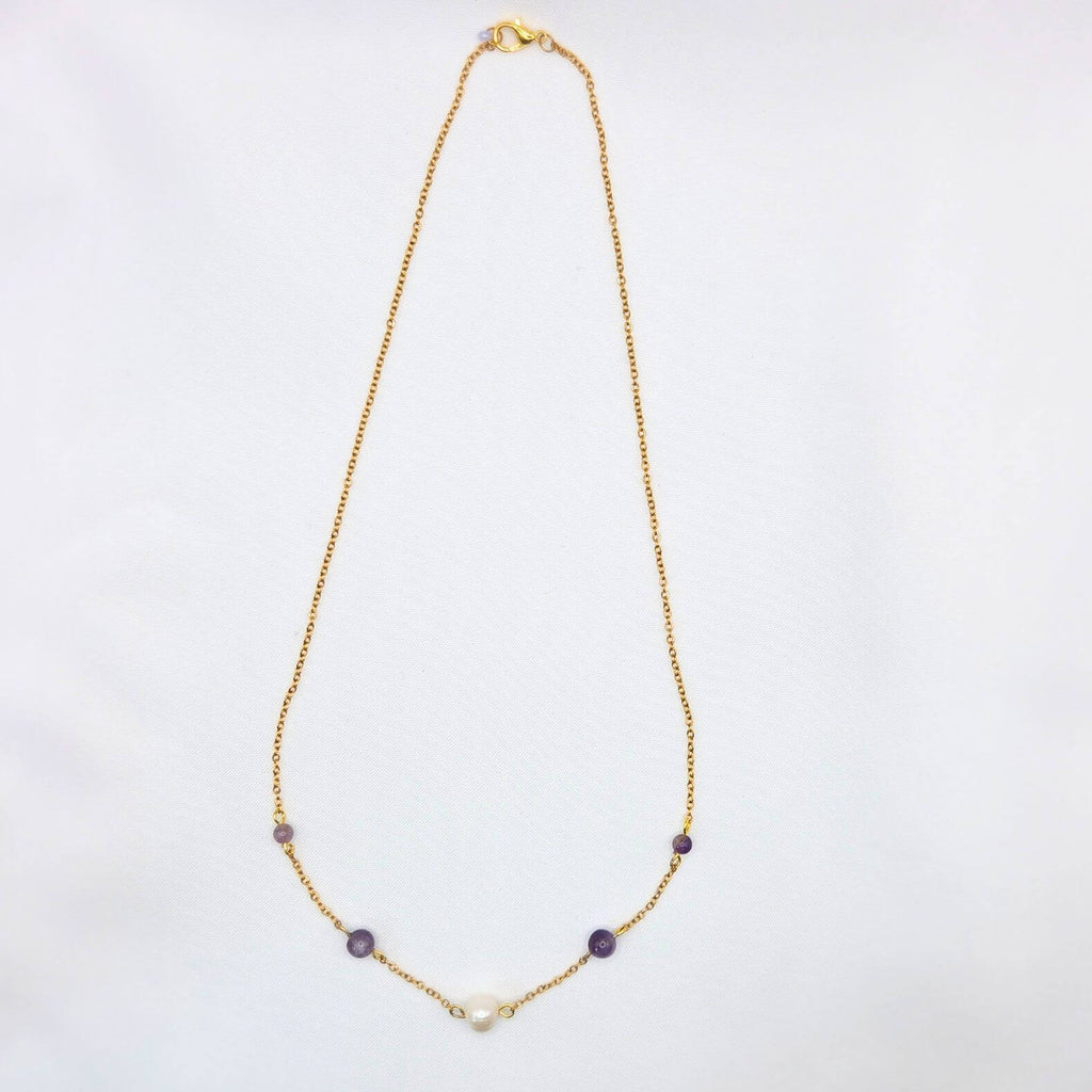 Collier Sautoir Aismée Améthyste