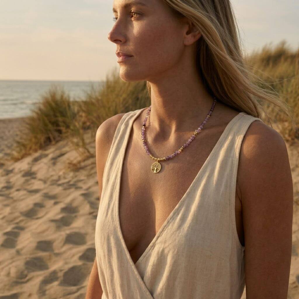 Collier Aismée en Améthyste