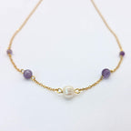 Collier Sautoir Aismée Améthyste