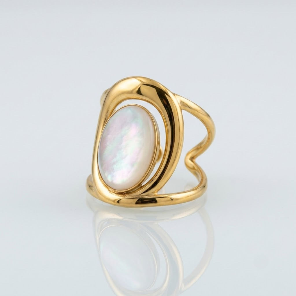 Bague - Stella Jade Blanche