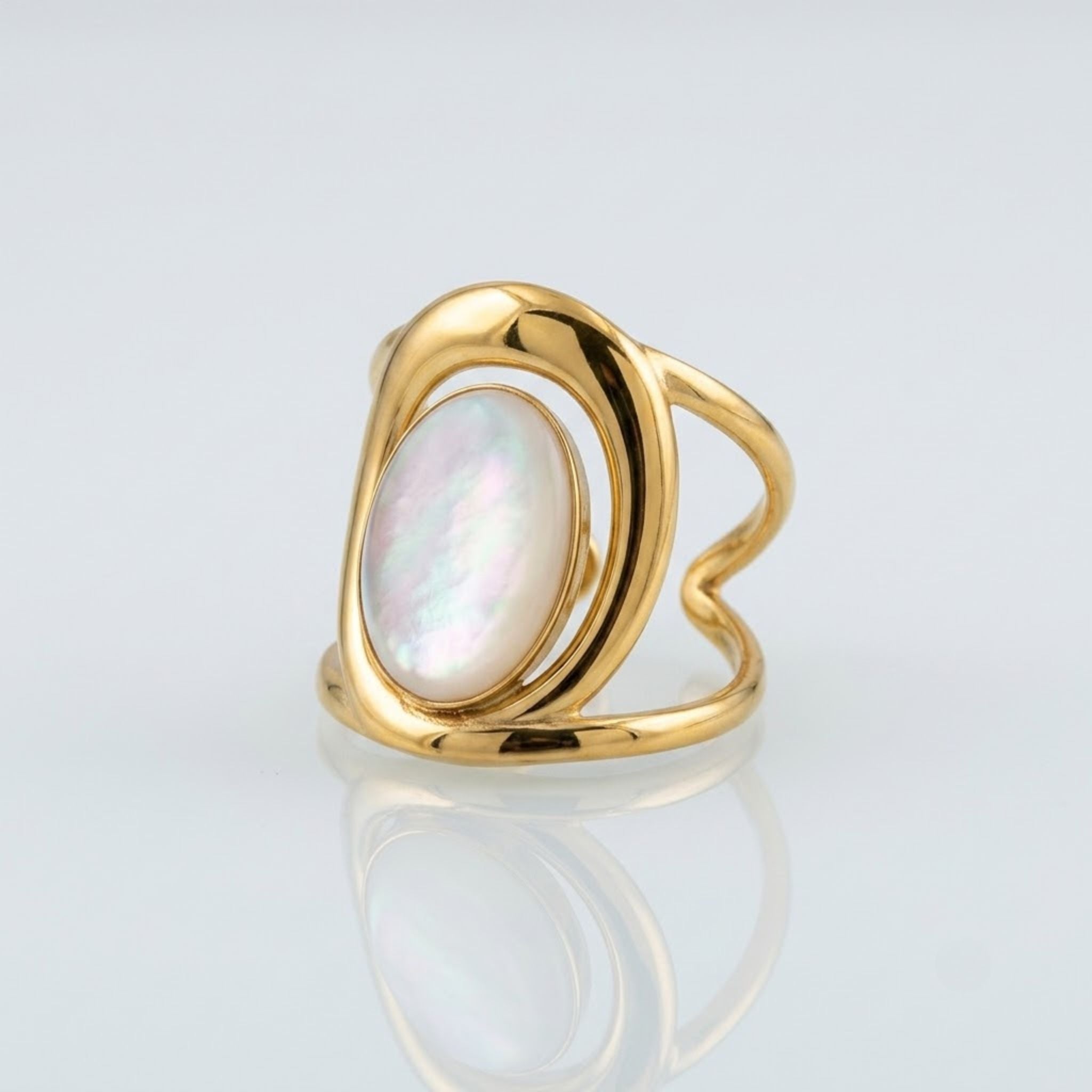 Bague - Stella Jade Blanche
