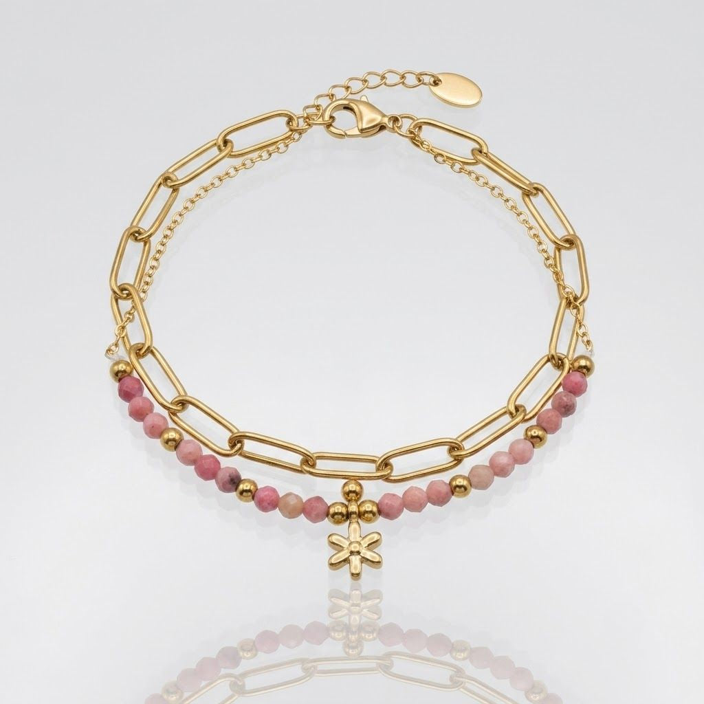 Bracelet - BELLA Rhodonite
