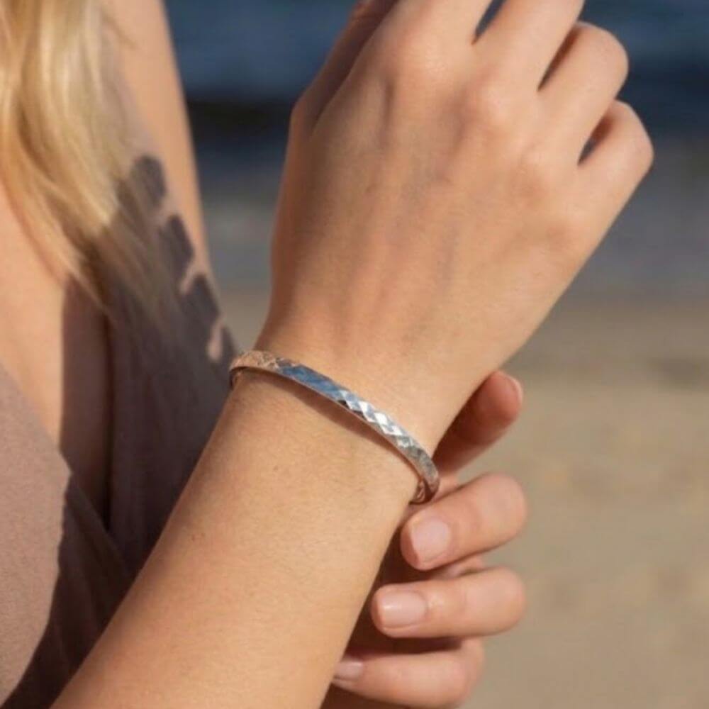 Bracelets jonc Sora argenté