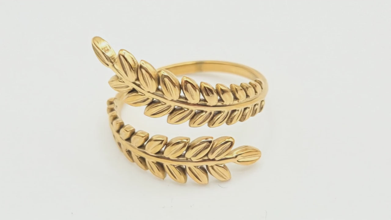 Bague acier inoxydable bohème