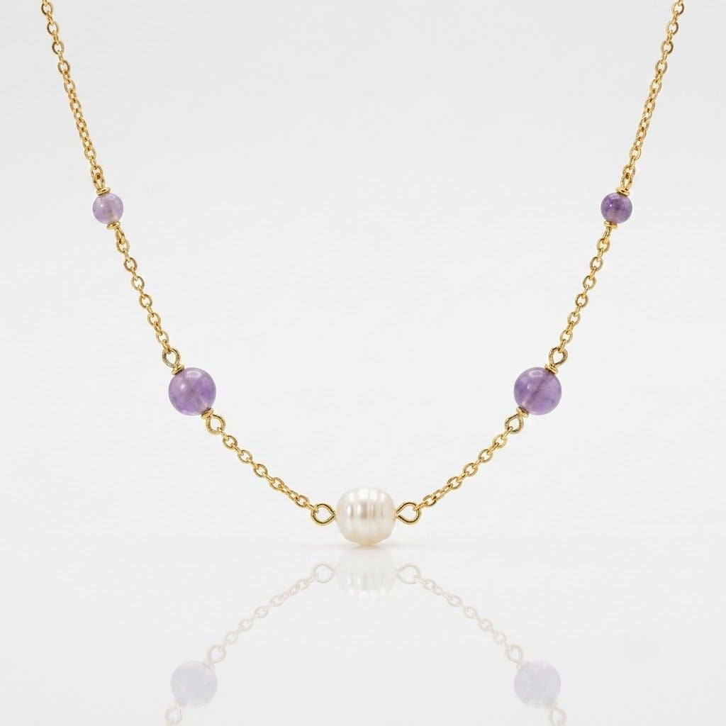 Collier - Sautoir Aismée Améthyste