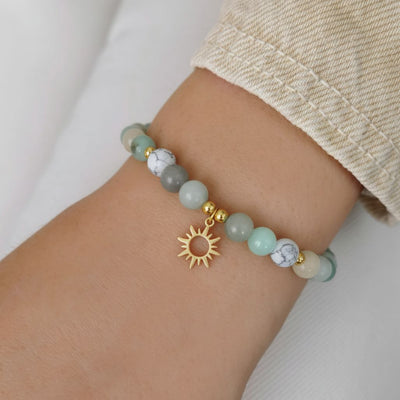 Bracelet SUNNY - Aventurine et Howlite